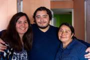 Ivan mit Dani und seiner Mutter